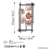 Ukrasni metalni zidni dodatak Daiyu 4