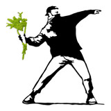 Dekorativni zidni pribor Moss - Flower Gang