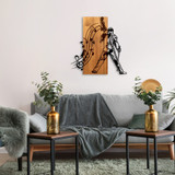 Ukrasni drveni zidni dodatak Merkur