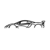 Ukrasni metalni zidni dodatak Mclaren P1 silueta