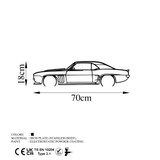 Ukrasni metalni zidni dodatak Silueta Chevrolet Camaro