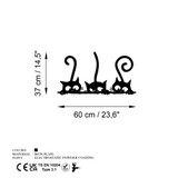 Metalna zidna kuka Skrivene mačke