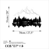 Ukrasni metalni zidni dodatak Priroda i planina - 12