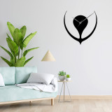 Ukrasni metalni zidni sat BH08