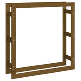 Stalak za drva za ogrjev boja meda 100x25x100 cm od borovine n.p