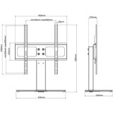 TV stalak za zaslon od 26-42 inča maks. VESA 400 x 400 mm 30 kg n.p TV stalak za zaslon od 26-42 inča maks. VESA 400 x 400 mm 30 kg n.p