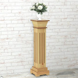 Klasični četvrtasti stalak za biljke boja drva 17x17x66 cm MDF n.p Klasični četvrtasti stalak za biljke boja drva 17x17x66 cm MDF n.p