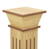 Klasični četvrtasti stalak za biljke boja drva 17x17x66 cm MDF n.p Klasični četvrtasti stalak za biljke boja drva 17x17x66 cm MDF n.p