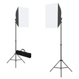 Komplet fotografske opreme sa svjetlima softbox i pozadinom n.p