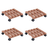 Kolica za biljke 4 kom smeđa 30 x 30 x 7,5 cm WPC n.p Kolica za biljke 4 kom smeđa 30 x 30 x 7,5 cm WPC n.p