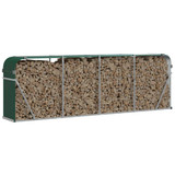 Držač za cjepanice zeleni 300 x 45 x 100 cm pocinčani čelik n.p