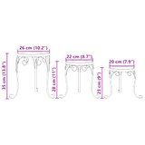 Stalci za biljke 3 kom plavo-bijeli keramički n.p Stalci za biljke 3 kom plavo-bijeli keramički n.p