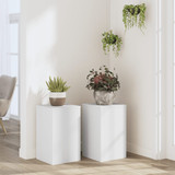 Stalci za biljke 2 kom bijeli 30x30x50 cm konstruirano drvo n.p Stalci za biljke 2 kom bijeli 30x30x50 cm konstruirano drvo n.p