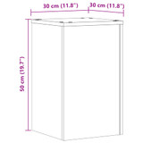 Stalci za biljke 2 kom boja hrasta 30x30x50cm konstruirano drvo n.p Stalci za biljke 2 kom boja hrasta 30x30x50cm konstruirano drvo n.p