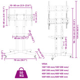 Pomični TV stalak za zaslon od 32-70 inča max. 600x400 mm 50 kg n.p Pomični TV stalak za zaslon od 32-70 inča max. 600x400 mm 50 kg n.p