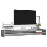 Stalak za monitor boja betona 100x24x13 cm konstruirano drvo n.p Stalak za monitor boja betona 100x24x13 cm konstruirano drvo n.p