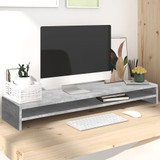 Stalak za monitor boja betona 100x24x13 cm konstruirano drvo n.p Stalak za monitor boja betona 100x24x13 cm konstruirano drvo n.p