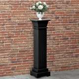 Klasični četvrtasti stalak za biljke crni 17 x 17 x 66 cm MDF n.p Klasični četvrtasti stalak za biljke crni 17 x 17 x 66 cm MDF n.p