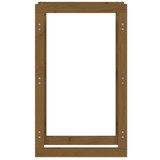 Stalak za drva za ogrjev boja meda 60x25x100 cm od borovine n.p Stalak za drva za ogrjev boja meda 60x25x100 cm od borovine n.p