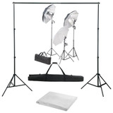 Oprema za fotografski studio sa setom svjetiljki i pozadinom n.p Oprema za fotografski studio sa setom svjetiljki i pozadinom n.p