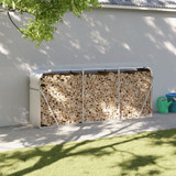 Držač za cjepanice srebrni 234x45x100 cm od pocinčanog čelika n.p