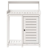 Stol za sadnju s policama bijeli 82,5x50x109,5 cm od borovine n.p