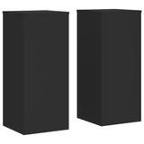 Stalci za biljke 2 kom crni 30 x 30 x 70 cm konstruirano drvo n.p Stalci za biljke 2 kom crni 30 x 30 x 70 cm konstruirano drvo n.p