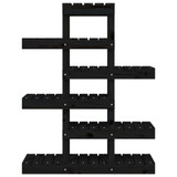 Stalak za biljke crna 85 x 25 x 109,5 cm od masivne borovine n.p Stalak za biljke crna 85 x 25 x 109,5 cm od masivne borovine n.p
