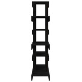 Stalak za biljke crna 85 x 25 x 109,5 cm od masivne borovine n.p Stalak za biljke crna 85 x 25 x 109,5 cm od masivne borovine n.p