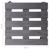 Kolica za biljke 4 kom siva 30 x 30 x 7,5 cm WPC n.p Kolica za biljke 4 kom siva 30 x 30 x 7,5 cm WPC n.p