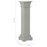 Klasični četvrtasti stalak za biljke sivi 17 x 17 x 66 cm MDF n.p Klasični četvrtasti stalak za biljke sivi 17 x 17 x 66 cm MDF n.p