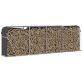 Držač za cjepanice antracit 300x45x100 cm pocinčani čelik n.p