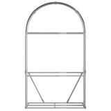 Držač za cjepanice smeđi 120x45x210 cm od pocinčanog čelika n.p