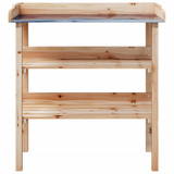 Stol za biljke s policama 78 x 38 x 82,5 cm od masivne jelovine n.p