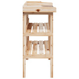 Stol za biljke s policama 78 x 38 x 82,5 cm od masivne jelovine n.p