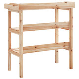 Stol za biljke s policama 78 x 38 x 82,5 cm od masivne jelovine n.p