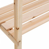 Stol za biljke s policama 78 x 38 x 82,5 cm od masivne jelovine n.p