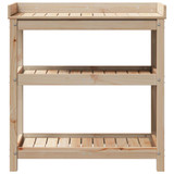 Stol za sadnju s policama 82,5x45x86,5 cm od masivne borovine n.p