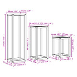 Stalci za biljke 3 kom voštano smeđi od masivne borovine n.p Stalci za biljke 3 kom voštano smeđi od masivne borovine n.p