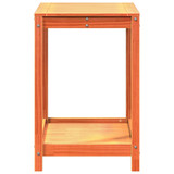 Stol za sadnju s policom voštano smeđi 82,5x50x75 cm borovina n.p