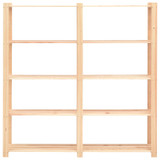 Stalci za pohranu 5 razina 10 kom 170x38x170 cm borovina 500 kg n.p Stalci za pohranu 5 razina 10 kom 170x38x170 cm borovina 500 kg n.p