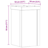 Stalci za biljke 2 kom bijeli 10x10x18 cm konstruirano drvo n.p
