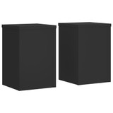 Stalci za biljke 2 kom crni 20x20x30 cm konstruirano drvo n.p