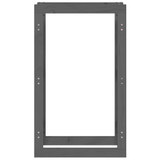Stalak za drva za ogrjev sivi 60x25x100 cm masivna borovina n.p Stalak za drva za ogrjev sivi 60x25x100 cm masivna borovina n.p