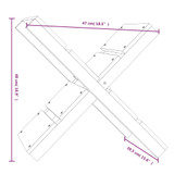 Držač za cjepanice sivi 47 x 39,5 x 48 cm od masivne borovine n.p