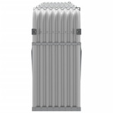 Držač za cjepanice svjetlosivi 300x45x100 cm pocinčani čelik n.p