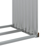 Držač za cjepanice svjetlosmeđi 120x45x210 cm pocinčani čelik n.p