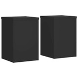 Stalci za biljke 2 kom crni 25x25x35 cm konstruirano drvo n.p