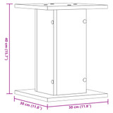 Stalci za biljke 2 kom boja hrasta 30x30x40cm konstruirano drvo n.p Stalci za biljke 2 kom boja hrasta 30x30x40cm konstruirano drvo n.p