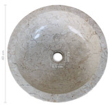 Mramorni umivaonik 40 cm krem